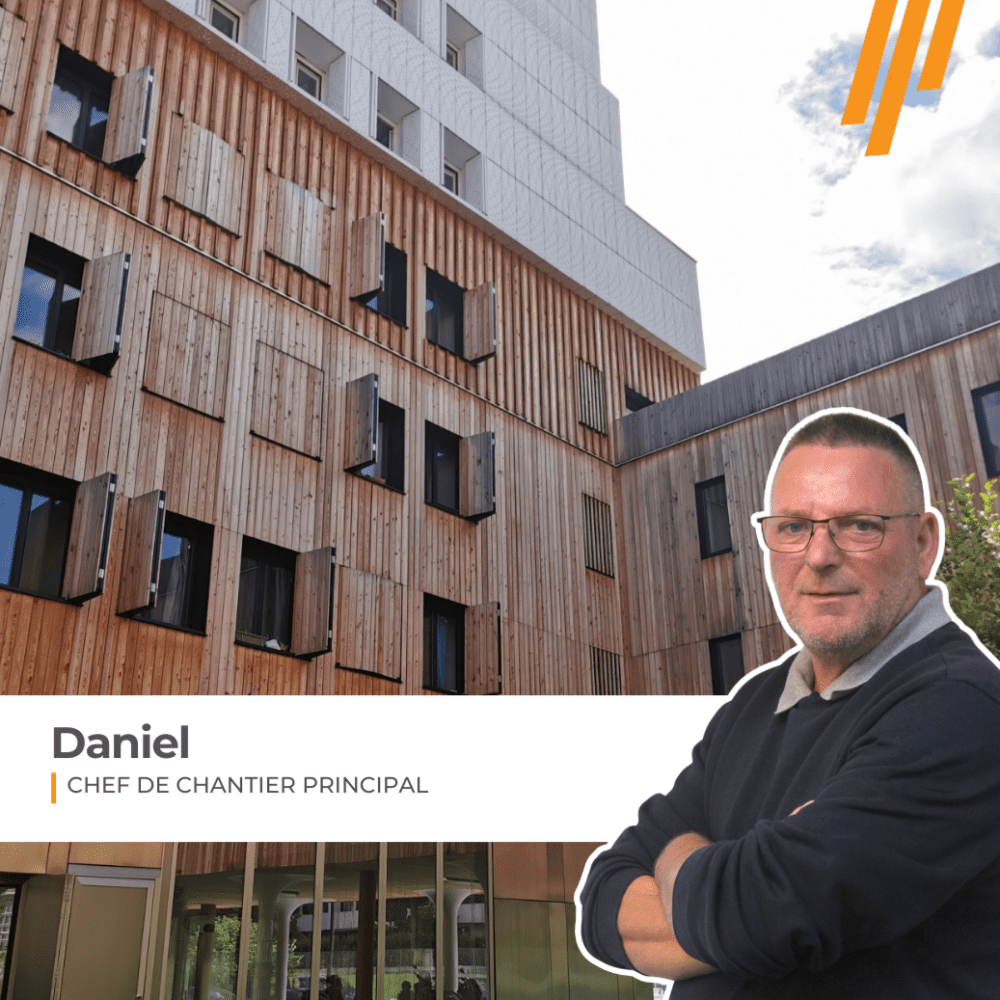 Photo Daniel, chef de chantiers et le chantier PARIS - CIL (témoignages collaborateurs)